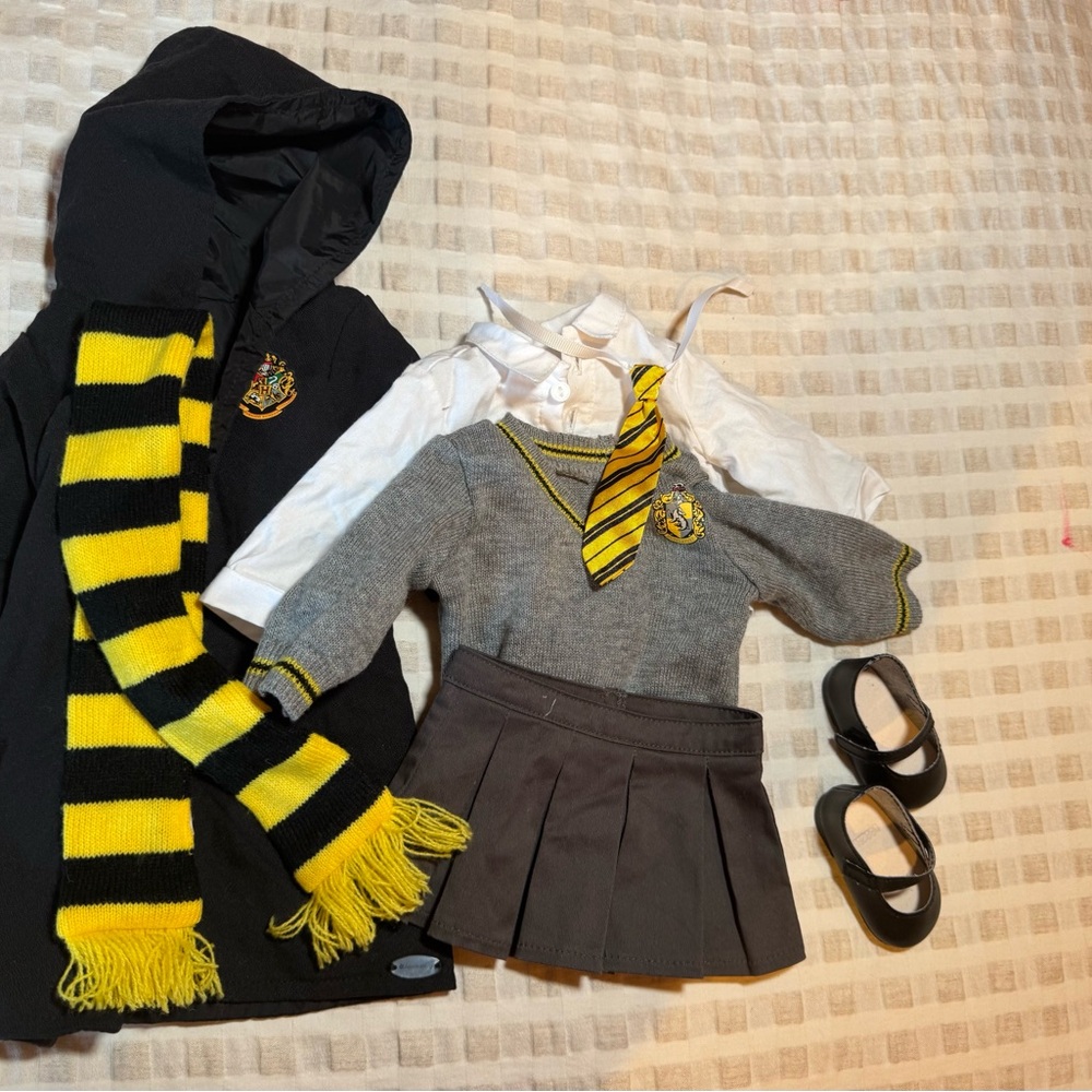 American Girl and Harry Potter Hufflepuff Uniform